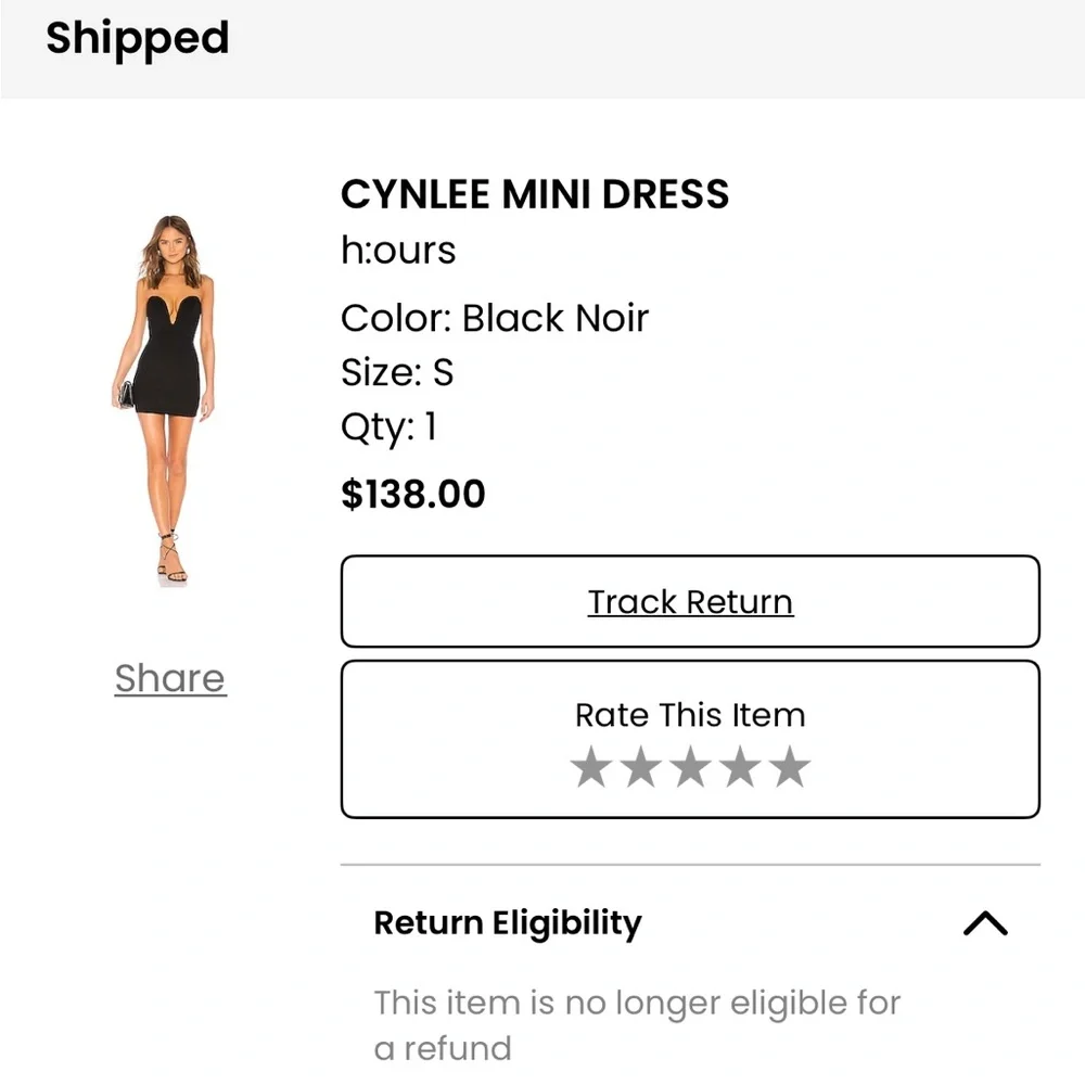 Black Strapless Bodycon Dress with Plunge Neckline - Picture 3 of 4